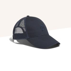 Peloton Logo Structured Trucker Hat- Navy